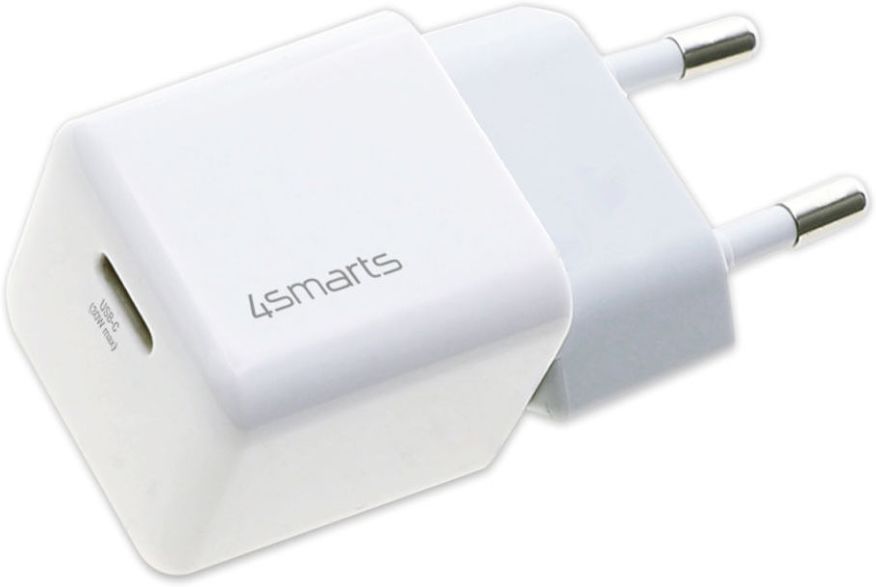 4smarts VoltPlug Mini 30W Compacte USB-C Power Delivery Adapter Wit afbeelding 1
