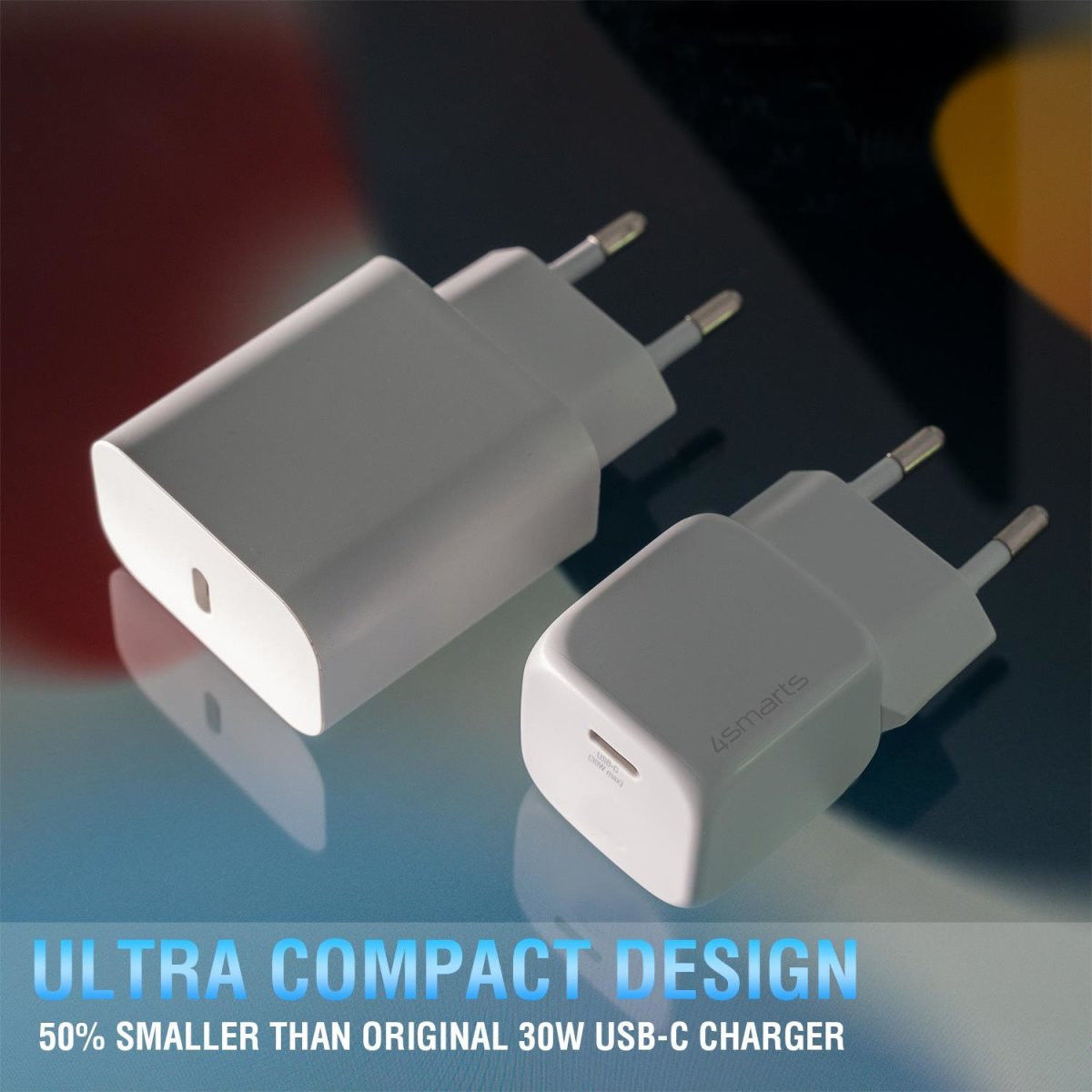 4smarts VoltPlug Mini 30W Compacte USB-C Power Delivery Adapter Wit afbeelding 5