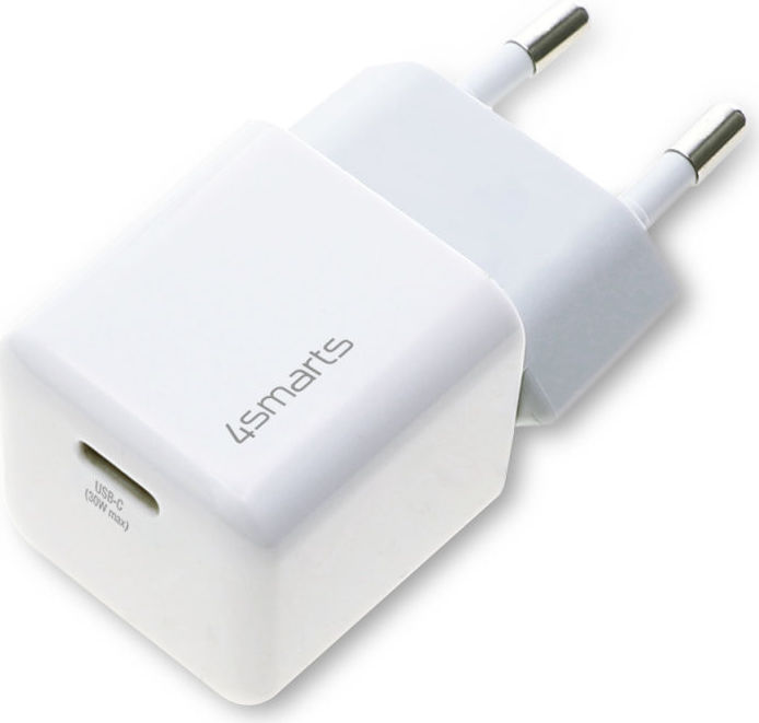 4smarts VoltPlug Mini 30W Compacte USB-C Power Delivery Adapter Wit afbeelding 3