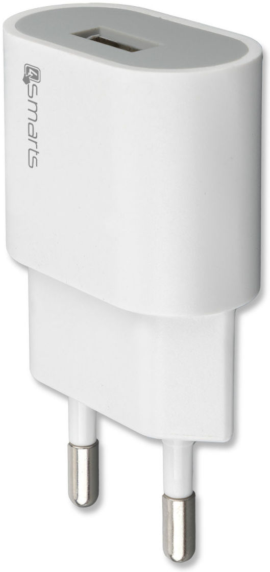4smarts VoltPlug Compact 5W Thuislader USB-A Adapter 1A Wit afbeelding 1