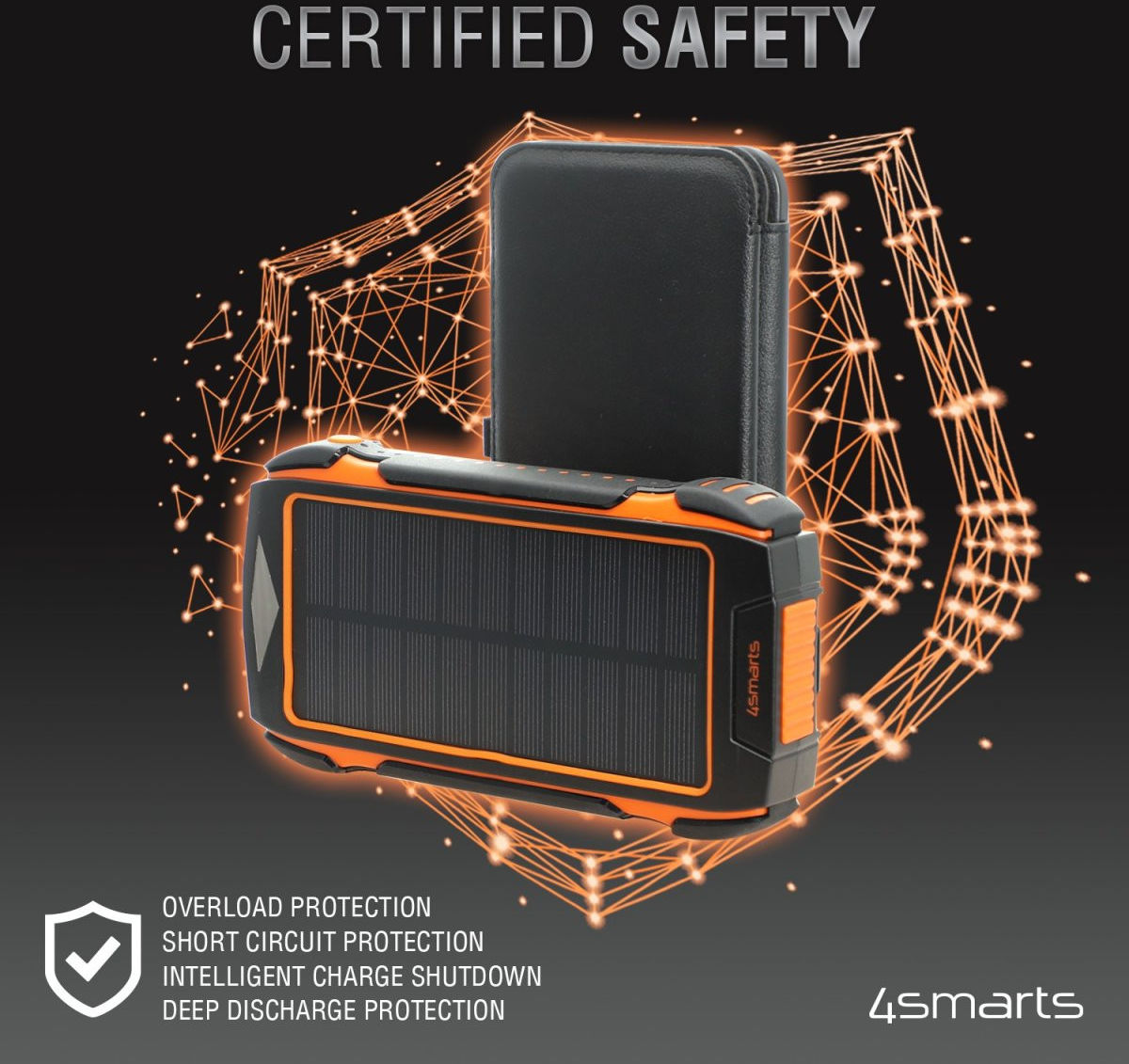 4smarts Solar Powerbank 20.000 mAh met Draadloos Opladen 10W afbeelding 11
