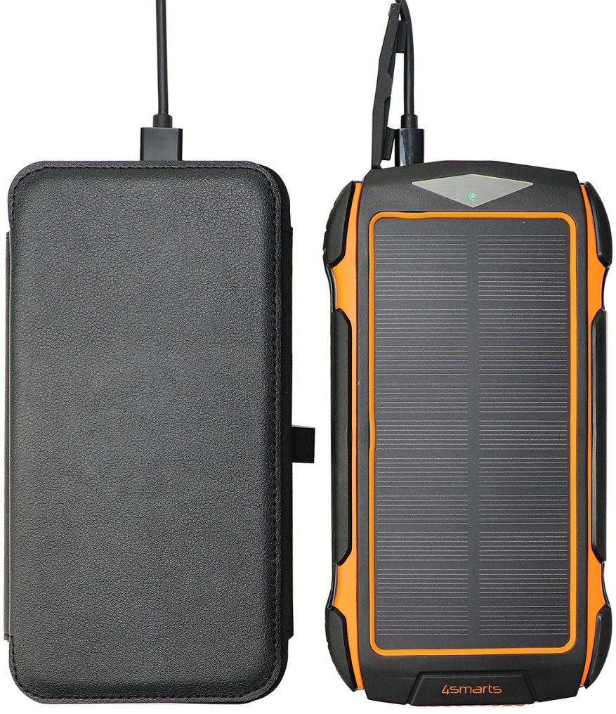 4smarts Solar Powerbank 20.000 mAh met Draadloos Opladen 10W afbeelding 3