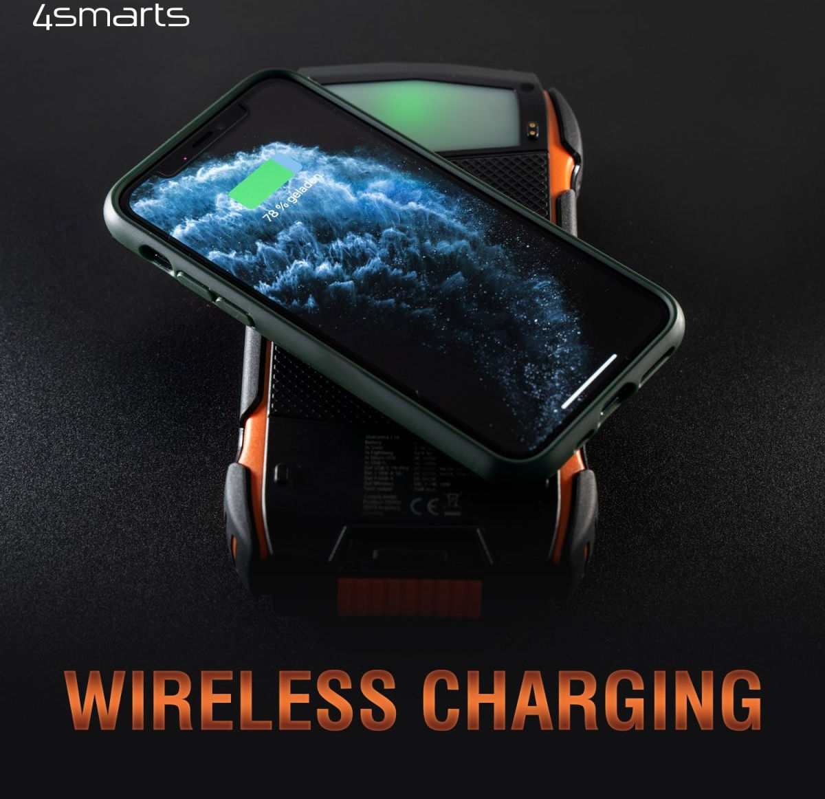 4smarts Solar Powerbank 20.000 mAh met Draadloos Opladen 10W afbeelding 6