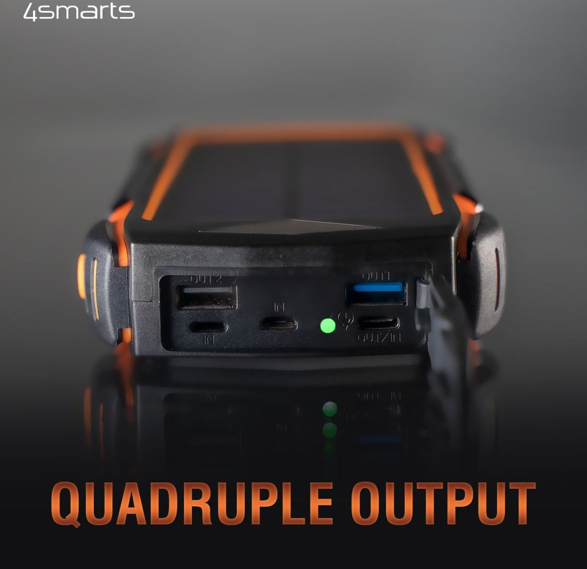 4smarts Solar Powerbank 20.000 mAh met Draadloos Opladen 10W afbeelding 7