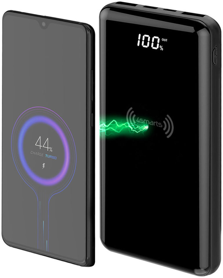 4smarts Powerbank 10.000 mAh Fast Charge 18W met Draadloos Opladen 15W afbeelding 1