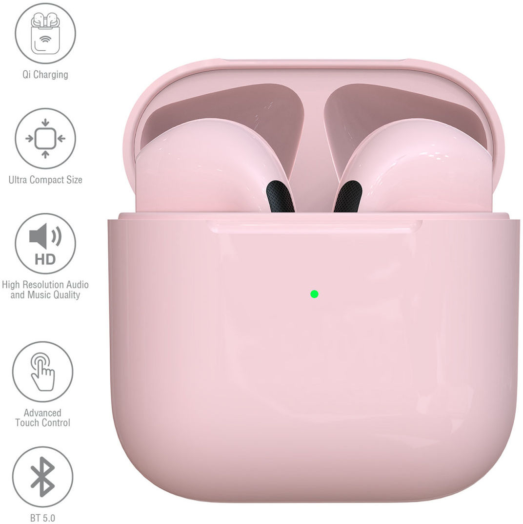 4smarts SkyBuds Pro TWS Bluetooth Headset Draadloze Oordopjes Roze afbeelding 3