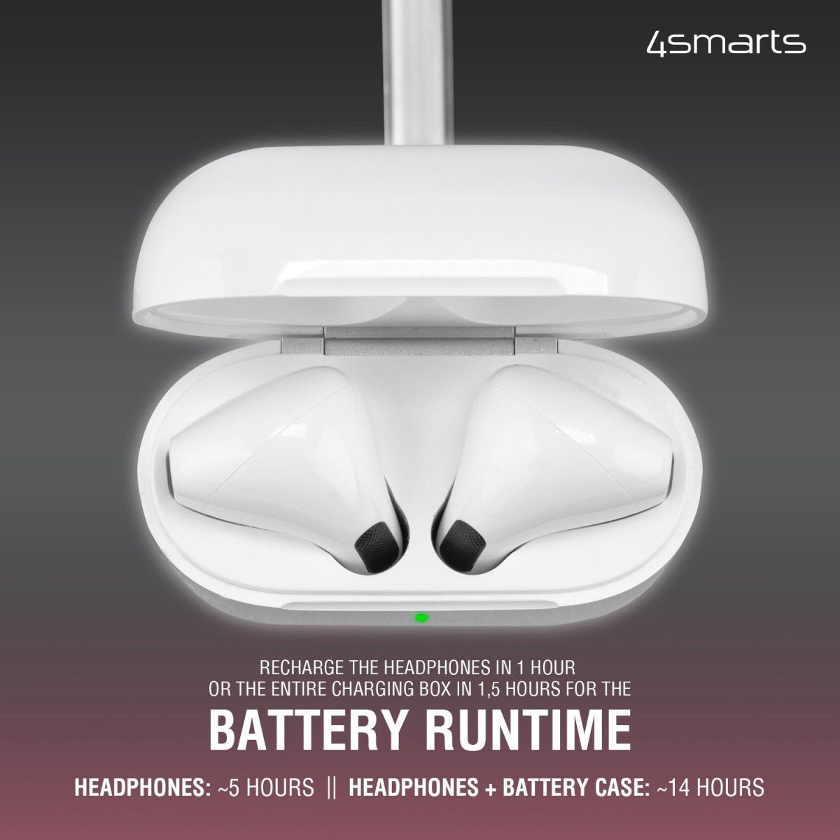 4smarts SkyBuds Pro TWS Bluetooth Headset Draadloze Oordopjes Roze afbeelding 5