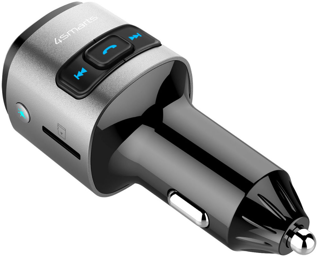 4smarts Bluetooth FM Muziek Transmitter USB/USB-C Auto Snellader Zwart afbeelding 9