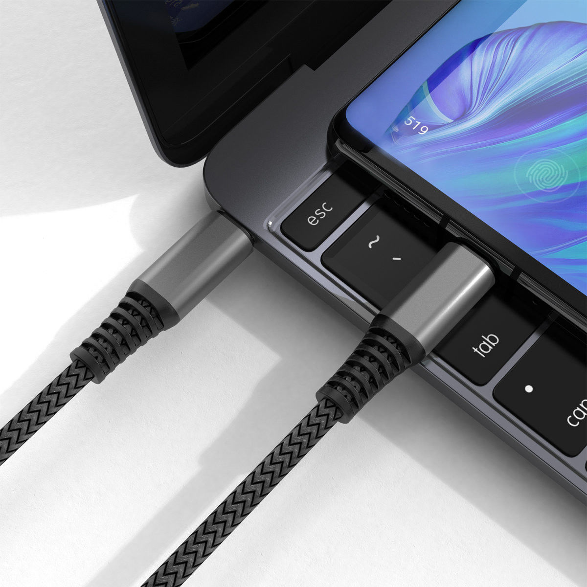4smarts PremiumCord 100W USB-C naar USB-C Kabel 5A 1.5M Zwart afbeelding 8