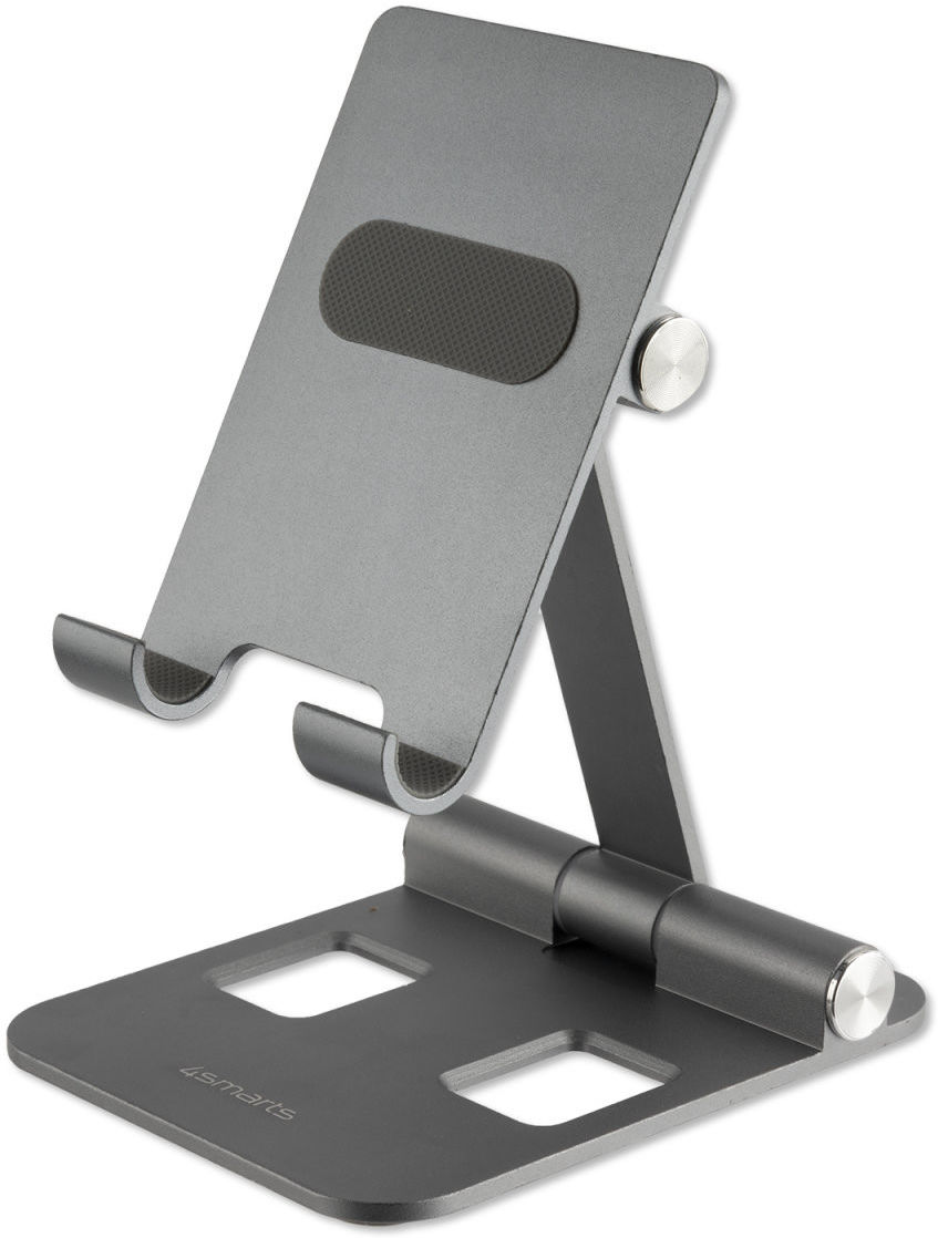 4smarts ErgoFix Universele Bureauhouder Smartphone/Tablet/iPad Grijs afbeelding 1