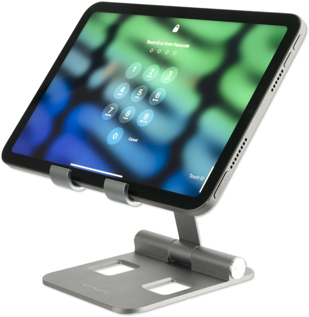 4smarts ErgoFix Universele Bureauhouder Smartphone/Tablet/iPad Grijs afbeelding 2