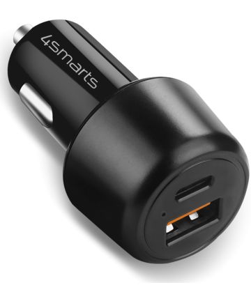 4smarts Fast Charge Auto Snellader 83W met PD en Quick Charge Zwart Opladers