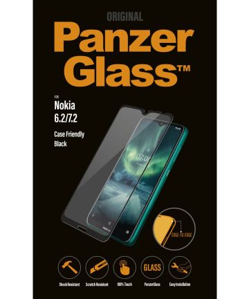 PanzerGlass Nokia 7.2 Screen Protector Edge to Edge Case Friendly Screen Protectors