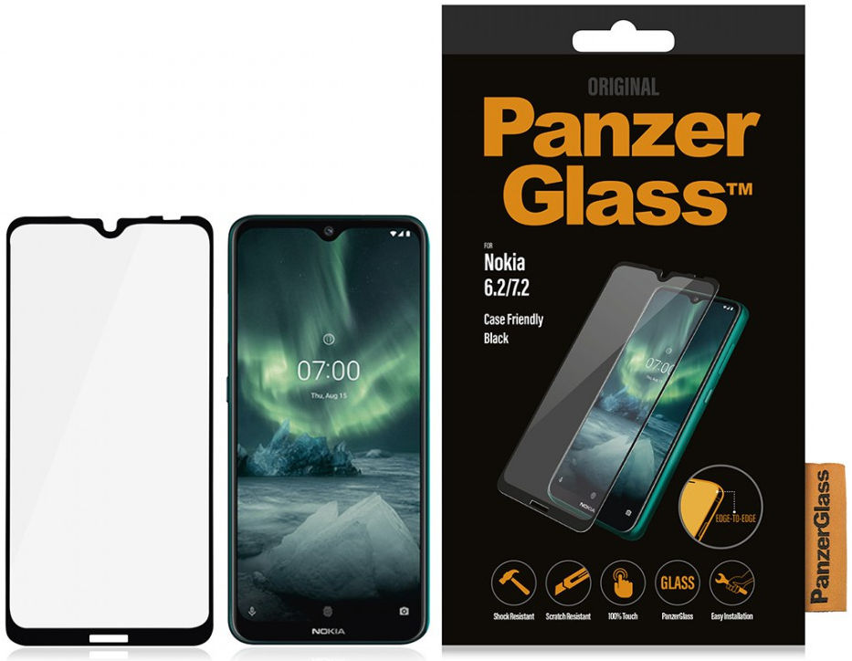 PanzerGlass Nokia 7.2 Screen Protector Edge to Edge Case Friendly afbeelding 4