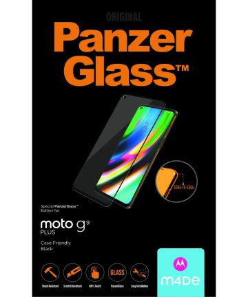 PanzerGlass Motorola Moto G9 Plus Screen Protector Case Friendly Screen Protectors