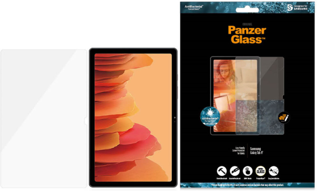 PanzerGlass Samsung Galaxy Tab A7 Screen Protector Antibacterieel afbeelding 6