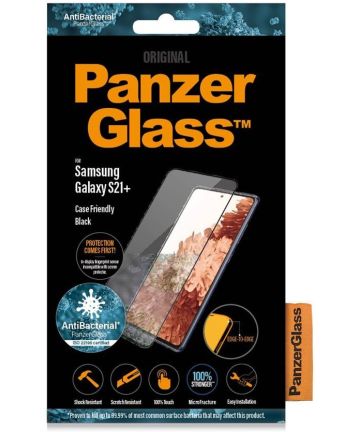 PanzerGlass Samsung Galaxy S21 Plus Screen Protector Antibacterieel Screen Protectors