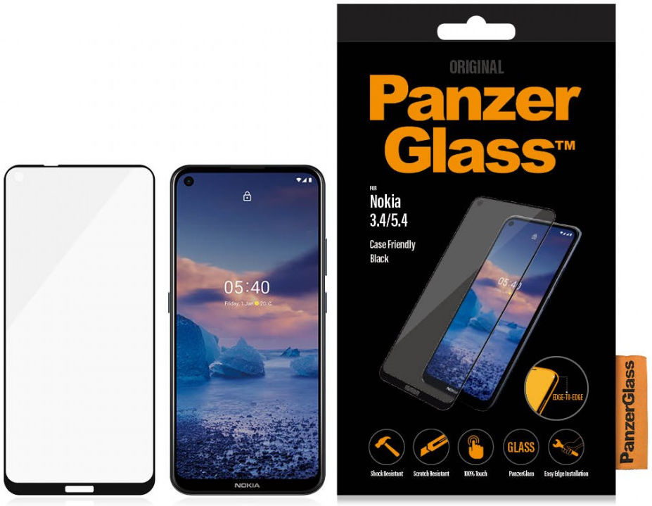 PanzerGlass Nokia 3.4 / 5.4 Screen Protector Case Friendly afbeelding 4