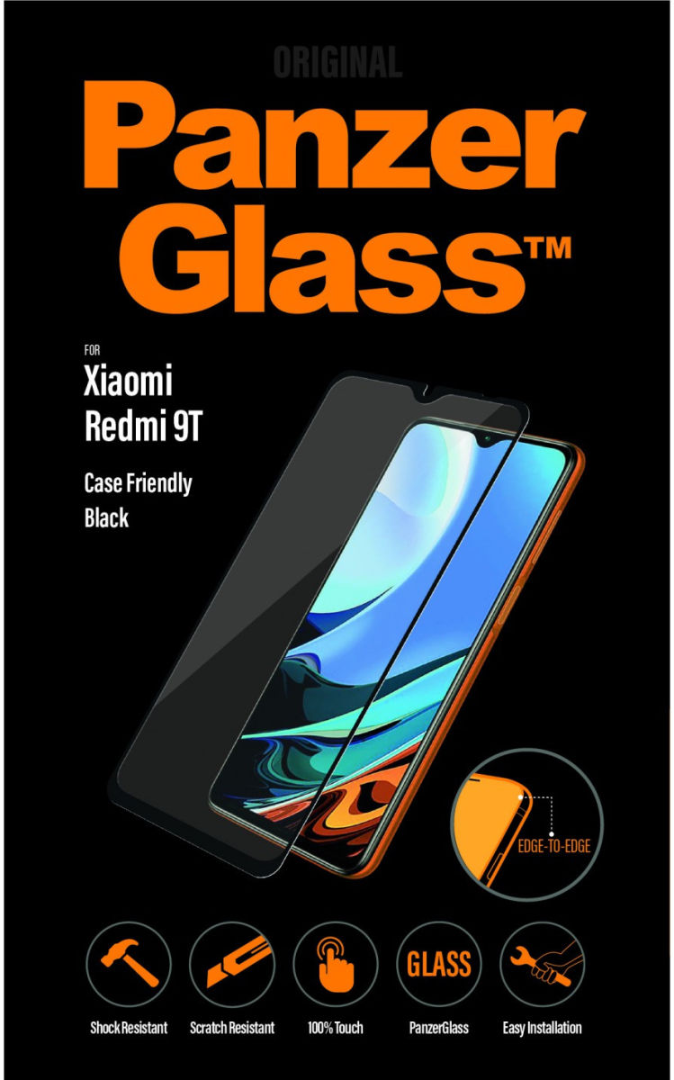 PanzerGlass Xiaomi Redmi 9T Screen Protector Case Friendly afbeelding 1