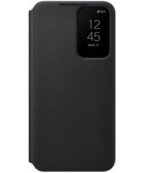 Origineel Samsung Galaxy S22 Hoesje Smart Clear View Cover Zwart
