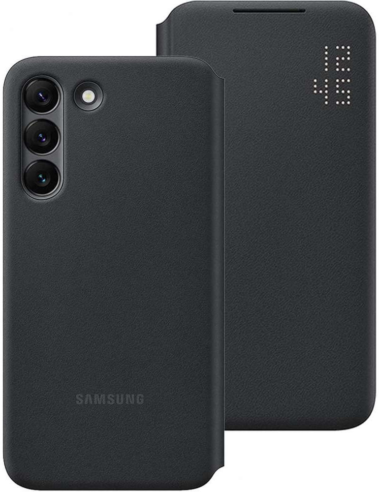 Origineel Samsung Galaxy S22 Hoesje Smart LED View Cover Zwart afbeelding 6