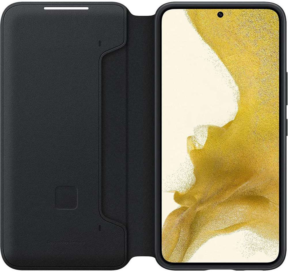Origineel Samsung Galaxy S22 Hoesje Smart LED View Cover Zwart afbeelding 2