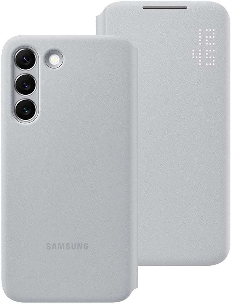 Origineel Samsung Galaxy S22 Hoesje Smart LED View Cover Grijs afbeelding 5