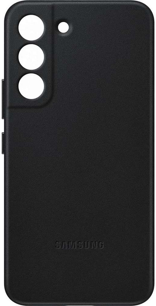 Origineel Samsung Galaxy S22 Hoesje Leather Cover Zwart afbeelding 4