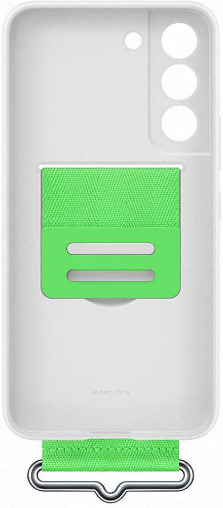 Origineel Samsung Galaxy S22 Hoesje Silicone Cover met Band Wit afbeelding 6