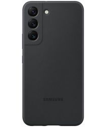 Origineel Samsung Galaxy S22 Hoesje Silicone Cover Zwart
