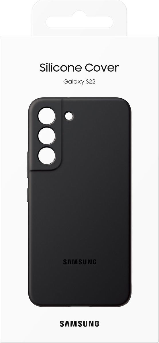 Origineel Samsung Galaxy S22 Hoesje Silicone Cover Zwart afbeelding 6