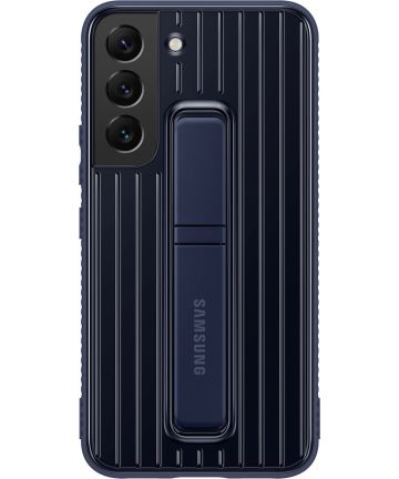Aankondiging Snor routine Origineel Samsung Galaxy S22 Hoesje Protective Standing Cover Blauw |  GSMpunt.nl