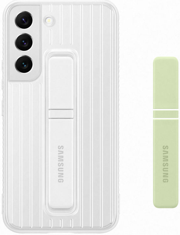 Origineel Samsung Galaxy S22 Hoesje Protective Standing Cover Wit afbeelding 7