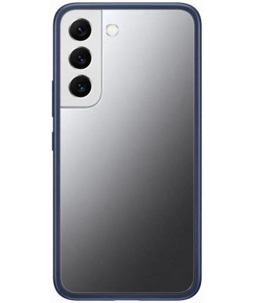 Origineel Samsung Galaxy S22 Hoesje Frame Cover Blauw Hoesjes