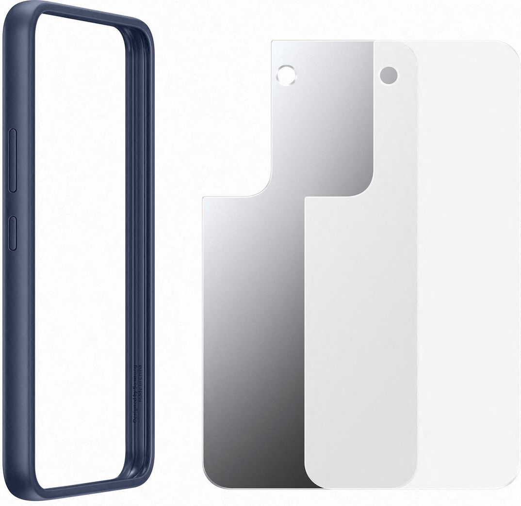 Origineel Samsung Galaxy S22 Hoesje Frame Cover Blauw afbeelding 5
