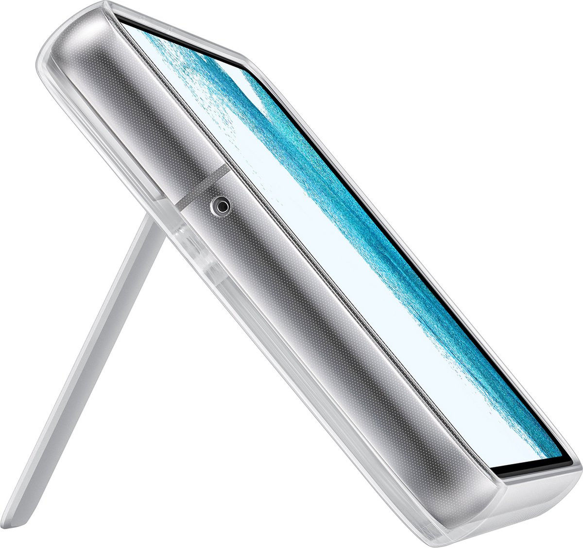 Origineel Samsung Galaxy S22 Hoesje Clear Standing Cover Transparant afbeelding 6