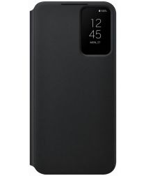 Origineel Samsung S22 Plus Hoesje Smart Clear View Cover Zwart