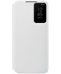 Origineel Samsung S22 Plus Hoesje Smart Clear View Cover Wit