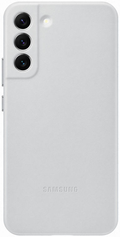 Origineel Samsung Galaxy S22 Plus Hoesje Leather Cover Grijs afbeelding 1