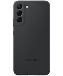 Origineel Samsung Galaxy S22 Plus Hoesje Silicone Cover Zwart