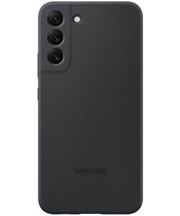 Origineel Samsung Galaxy S22 Plus Hoesje Silicone Cover Zwart Hoesjes