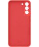 Origineel Samsung Galaxy S22 Plus Hoesje Silicone Cover Coral Rood