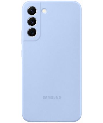 Origineel Samsung Galaxy S22 Plus Hoesje Silicone Cover Blauw Hoesjes