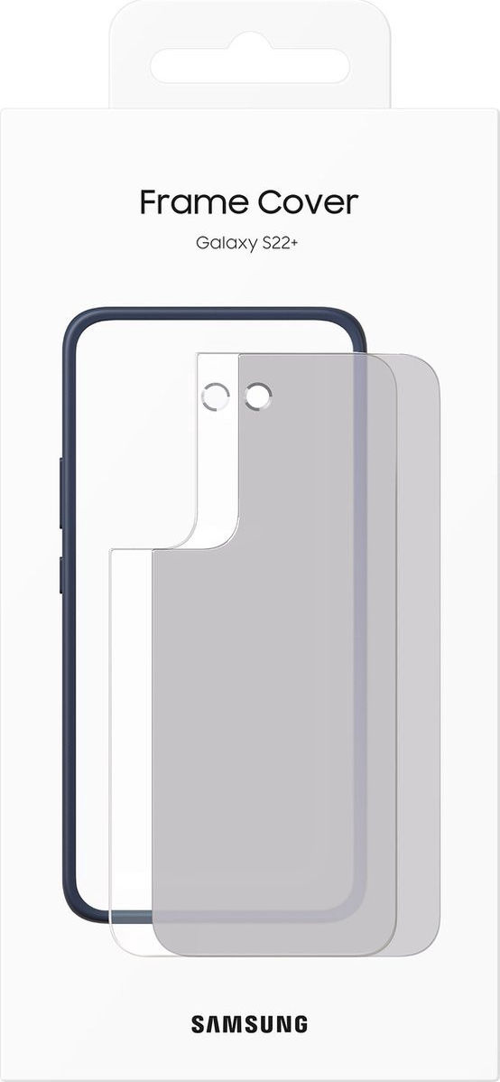 Origineel Samsung Galaxy S22 Plus Hoesje Frame Cover Blauw afbeelding 5