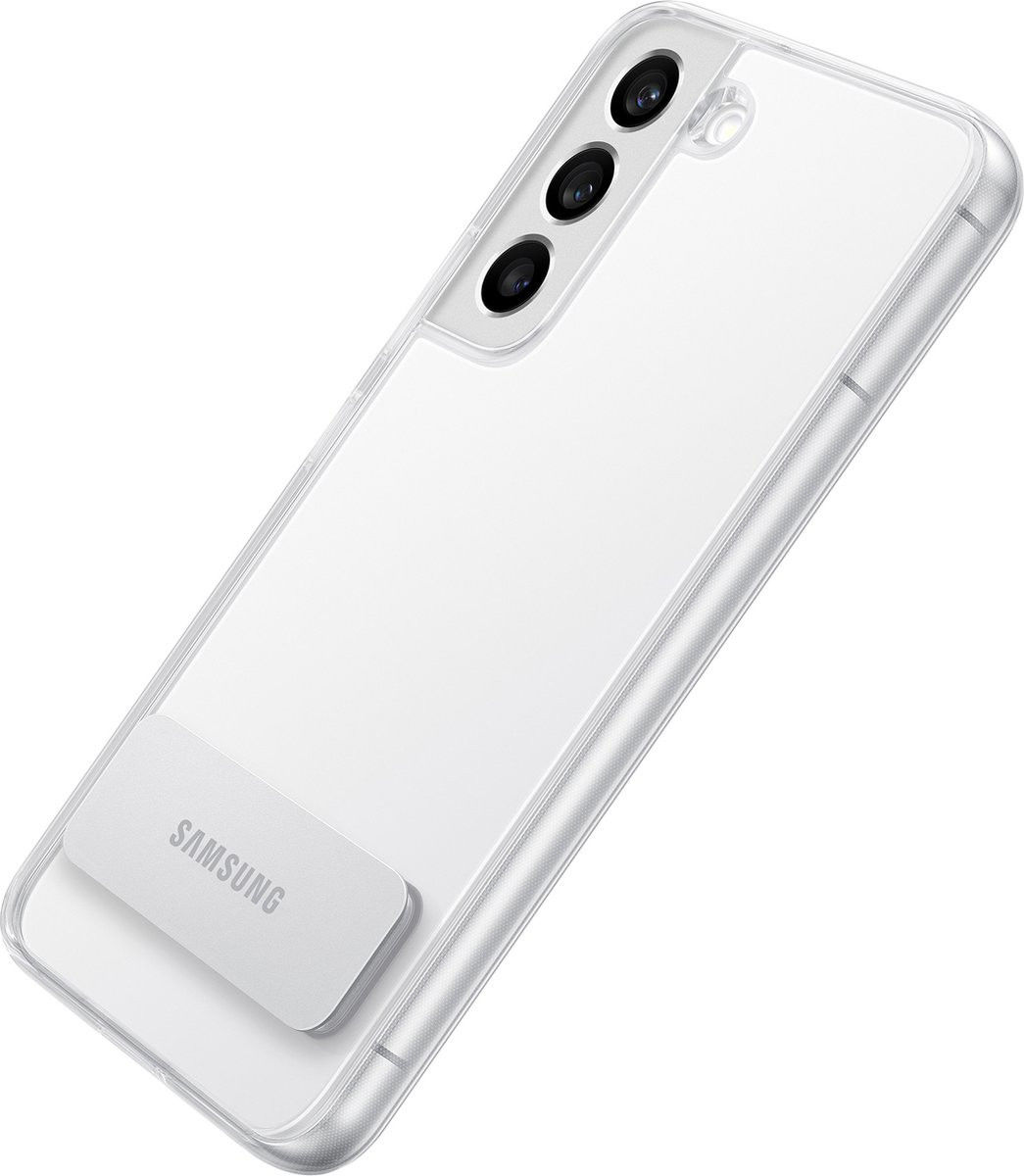 Origineel Samsung Galaxy S22 Plus Hoesje Standing Cover Transparant afbeelding 2