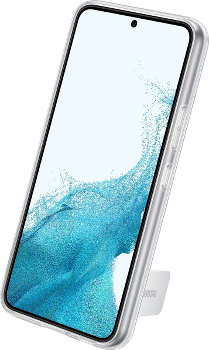 Origineel Samsung Galaxy S22 Plus Hoesje Standing Cover Transparant afbeelding 4