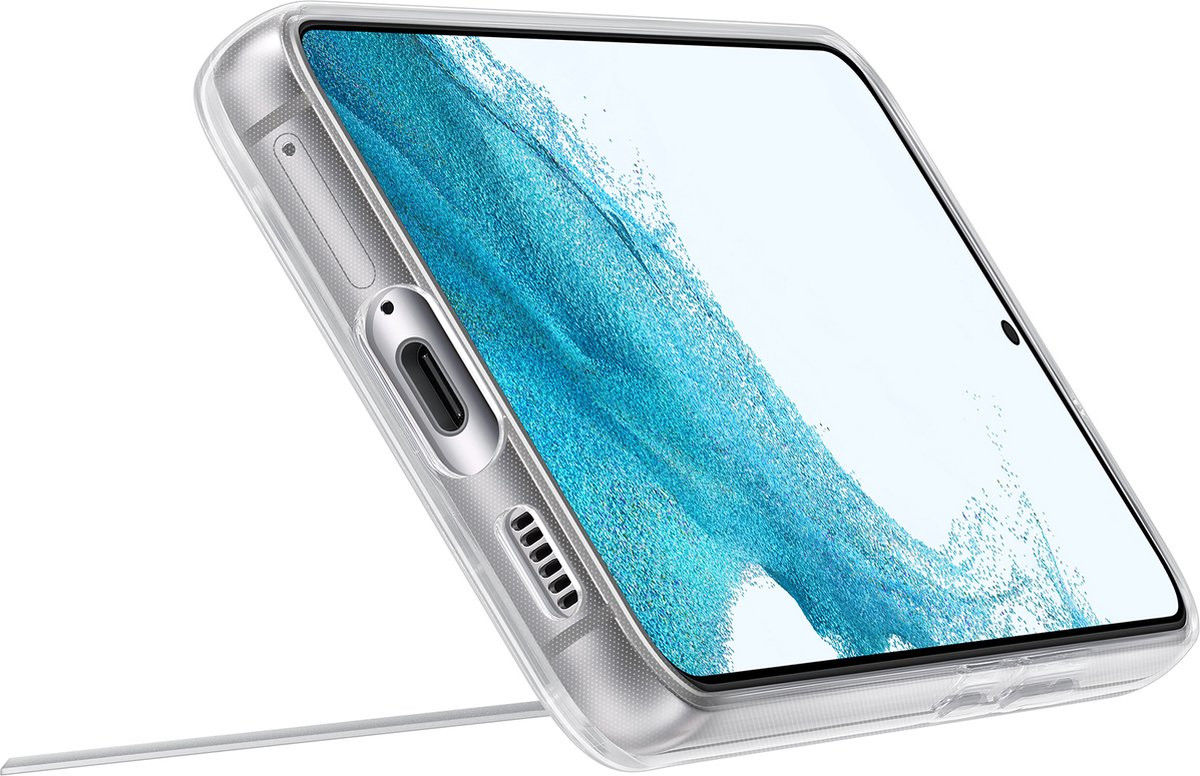Origineel Samsung Galaxy S22 Plus Hoesje Standing Cover Transparant afbeelding 5