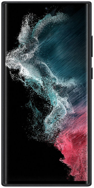 Origineel Samsung Galaxy S22 Ultra Hoesje Leather Back Cover Zwart afbeelding 3