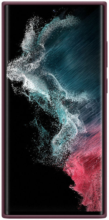 Origineel Samsung Galaxy S22 Ultra Hoesje Silicone Cover Burgundy afbeelding 2