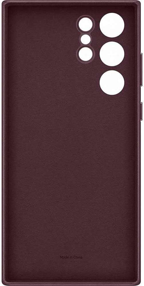 Origineel Samsung Galaxy S22 Ultra Hoesje Silicone Cover Burgundy afbeelding 4